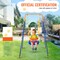 3 in 1 Toddler Swing Set with Sandbags Foldable Metal Stand for Indoor Outdoor Use